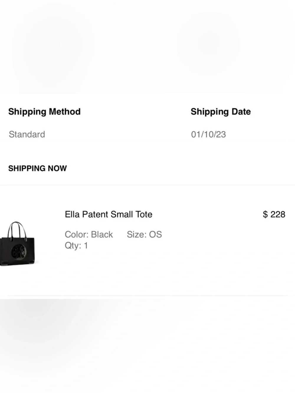 Tory Burch Black Ella patent small purse - Picture 5 of 5